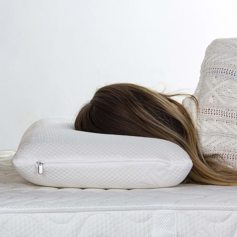 Visco Full Ortopedik Kılıflı Tombul Yastık 40x60 cm