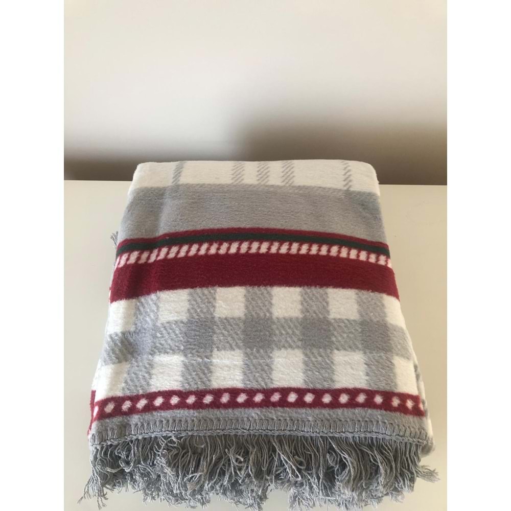 Bloom Yılbaşı Temalı Çift Taraflı Tek Kişilik Pamuklu Battaniye 150x200 cm