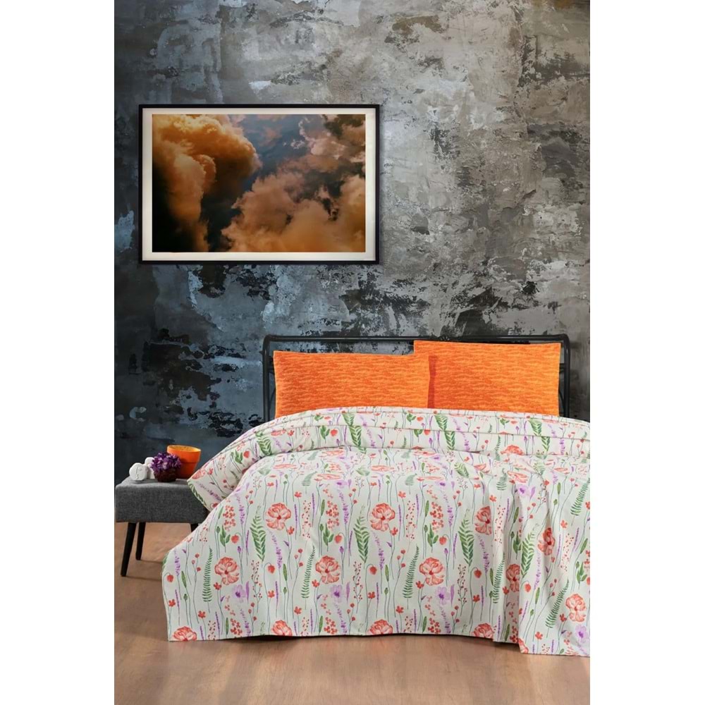 Tek Kişilik Desenli Pamuklu Tek Pike -160x230 cm Işıl