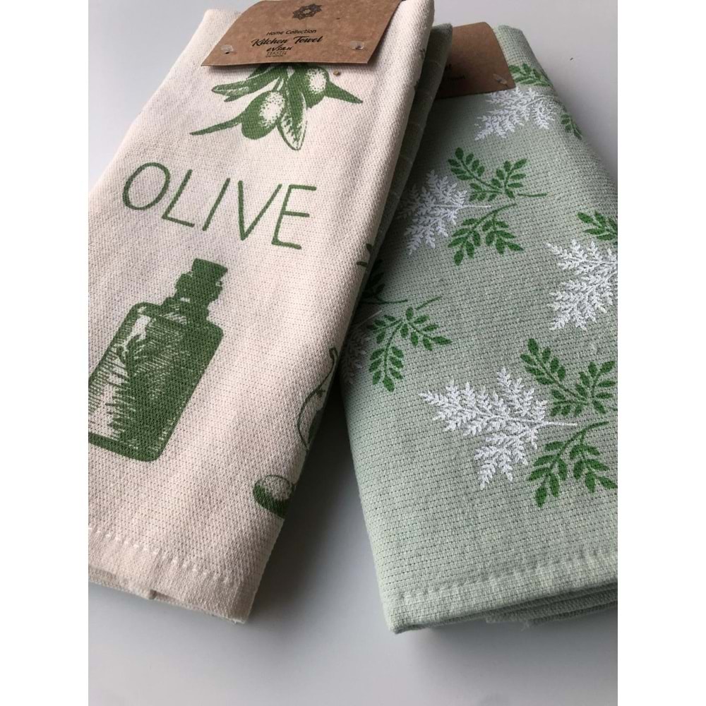 Olive 4'lü Mutfak Havlusu 40x60 cm