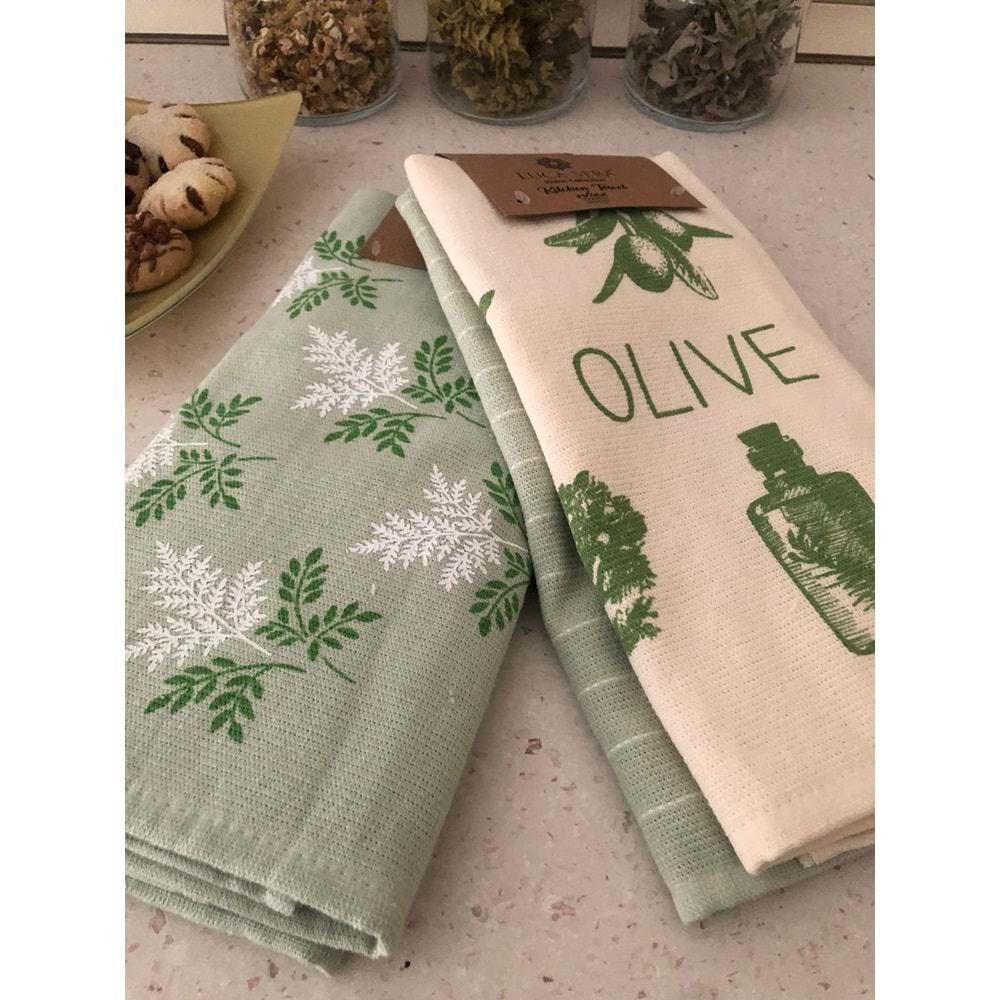 Olive 4'lü Mutfak Havlusu 40x60 cm