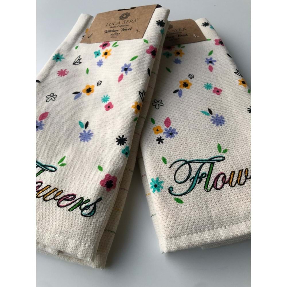 Flowers 4'lü Mutfak Havlusu 40x60 cm