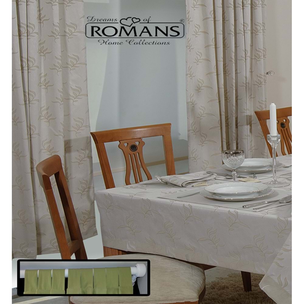 Gala Polycotton Leke Tutmaz Su Geçirmez Perde Ekin 150x250 cm