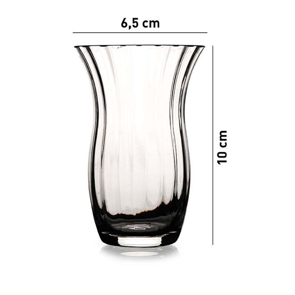 Paşabahçe Özel Yapım El İmalatı Crystallin Rose 6 lı Çay Bardağı