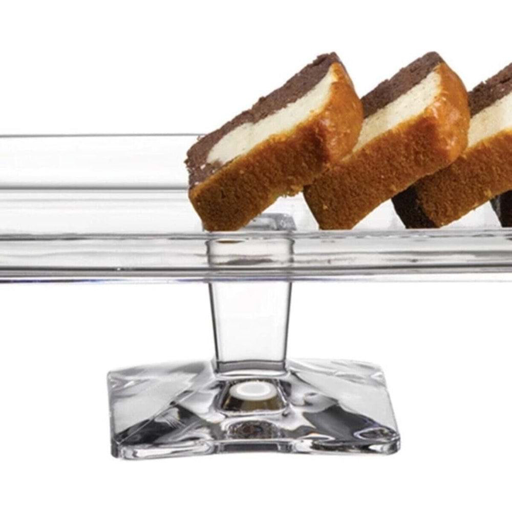 Nude Grace Özel Yapım Ayaklı Dikdörtgen Servis Tabağı