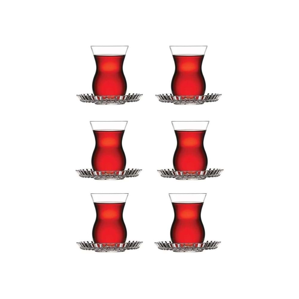 Crystallin Beykoz Çay Bardağı Seti -12 Parça