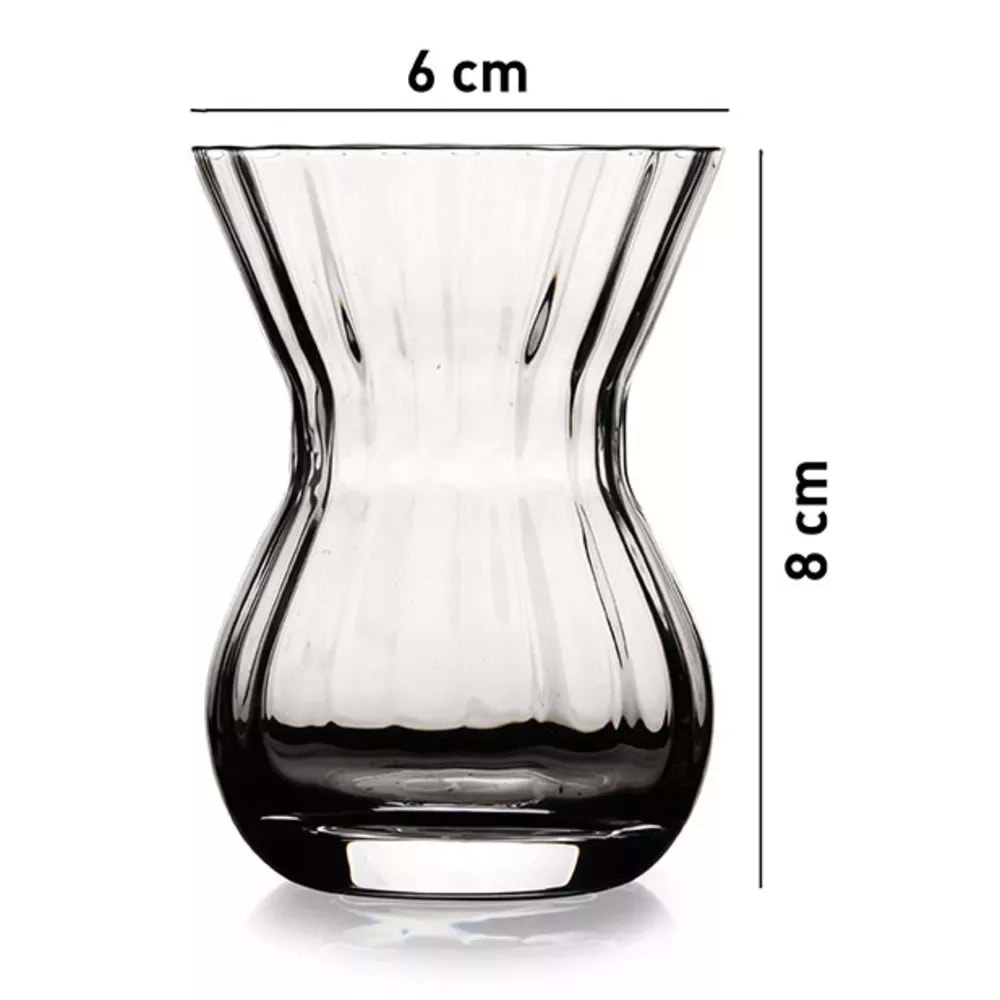 Paşabahçe Özel Yapım El İmalatı Crystallin Balsam 6 lı Çay Bardağı