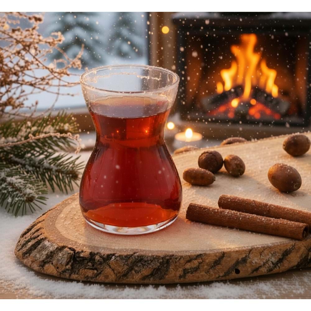 Paşabahçe Özel Yapım El İmalatı Crystallin Berry 6 lı Çay Bardağı