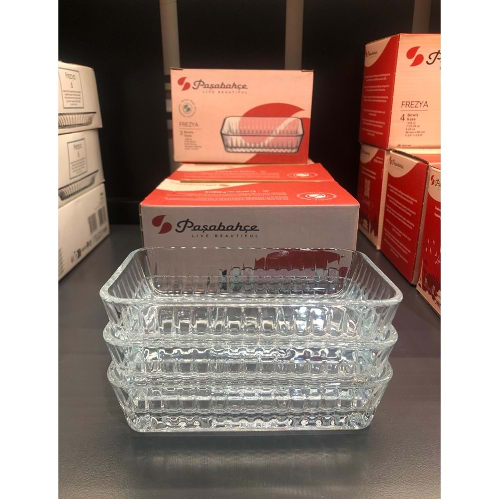 Paşabahçe Frezya 3'lü Meze ,Tatlı ,Çerez ,Kahvaltı, Peynir Servis Tabağı