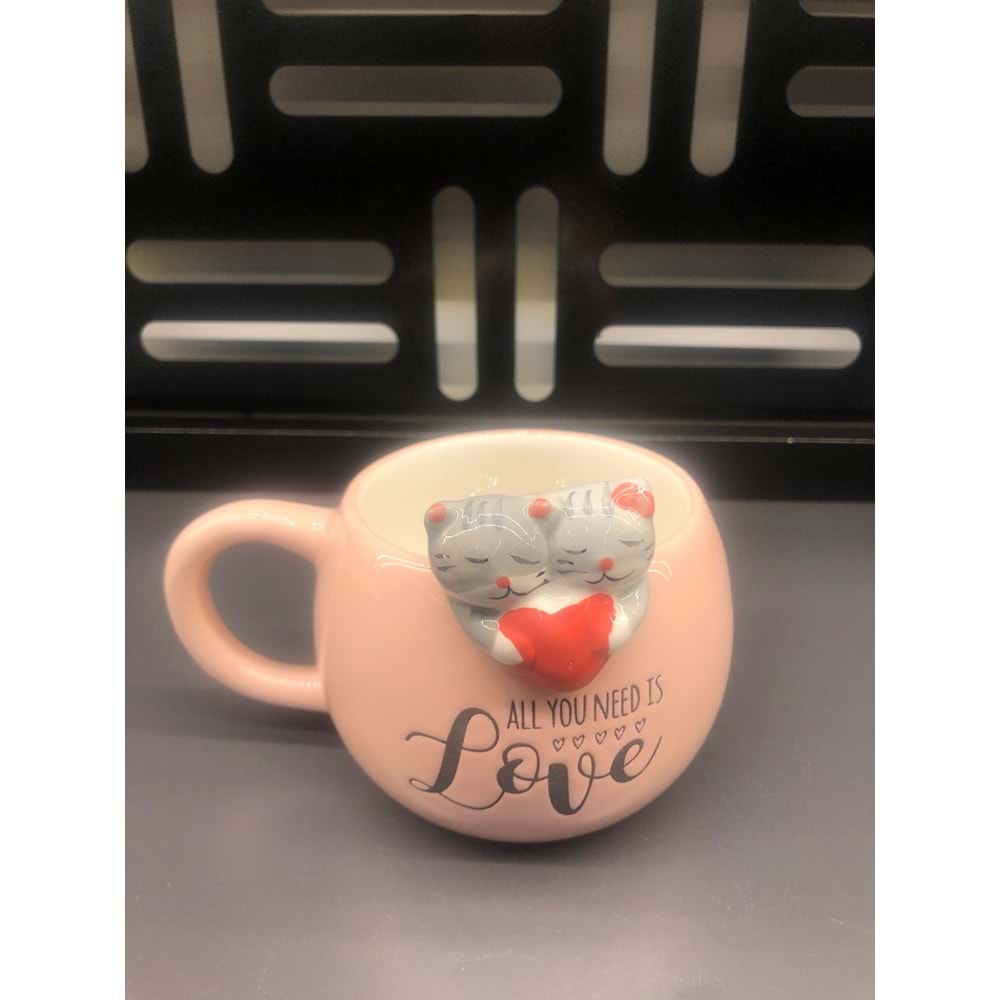 3D Hayvan Figürlü Özel Tasarım Kupa -7 -460ml