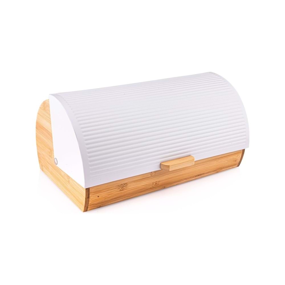 Bambu Line Ekmek Kutusu Beyaz Kapaklı