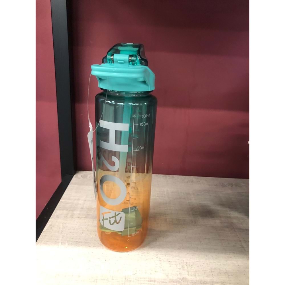 H2O Polikarbon Pipetli Matara 1000 ml Yeşil