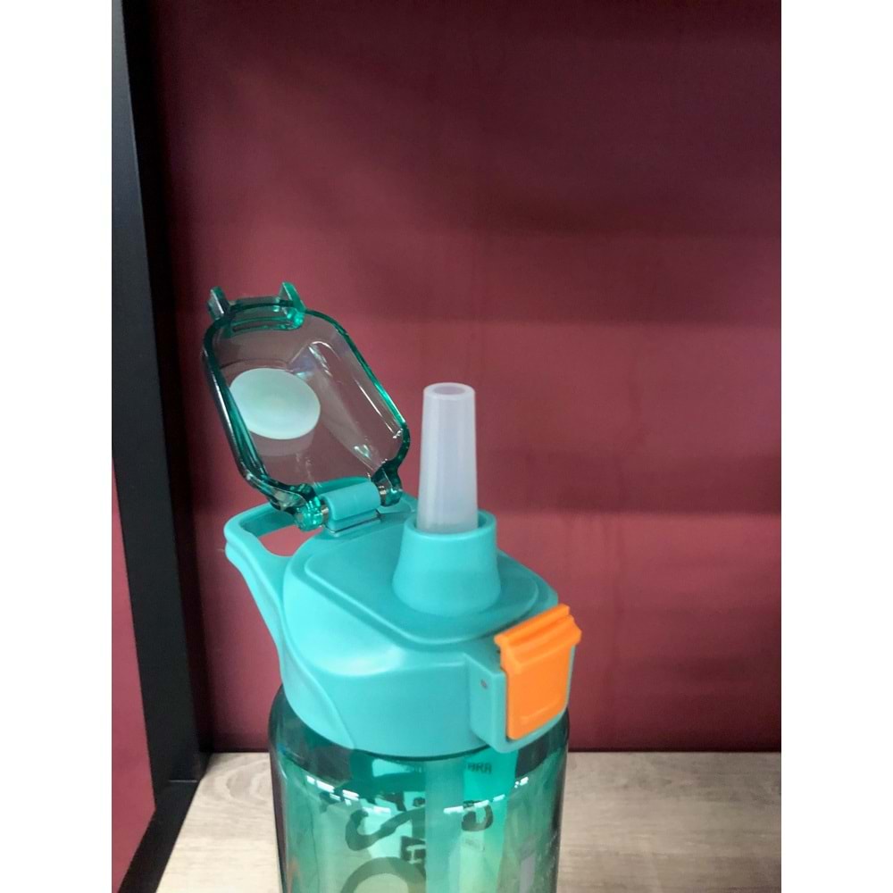 H2O Polikarbon Pipetli Matara 1000 ml Yeşil