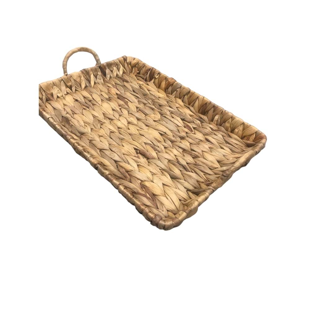Hasır El Yapımı 30x43 cm Tepsi Dikdörtgen