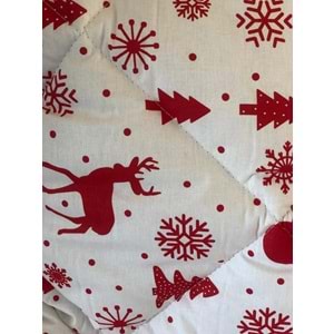 Yılbaşı Temalı Yorgan Çİft Kişilik %100 Pamuklu Kumaş