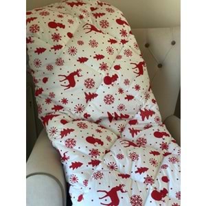 Yılbaşı Temalı Yorgan Çİft Kişilik %100 Pamuklu Kumaş