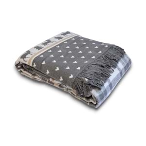 Fico Yılbaşı Temalı Çift Taraflı Çift Kişilik Battaniye 180x220 cm