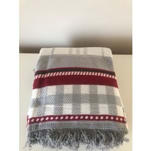 Bloom Yılbaşı Temalı Çift Taraflı Tek Kişilik Pamuklu Battaniye 150x200 cm