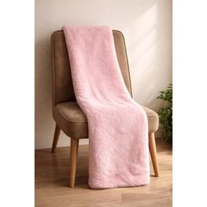 Tek Kişilik Welsoft TV Battaniye 130x170 cm Pudra