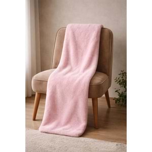 Tek Kişilik Welsoft TV Battaniye 130x170 cm Pudra