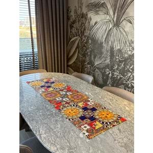 Güneşli Modern Dekoratif Baskılı Runner 1 Adet 40x140cm