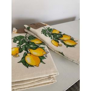 Lemon 4'lü Mutfak Havlusu 40x60 cm