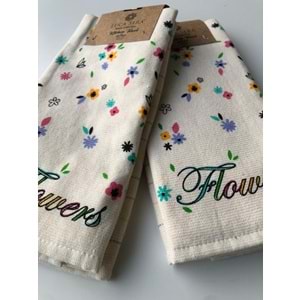 Flowers 4'lü Mutfak Havlusu 40x60 cm