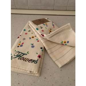 Flowers 4'lü Mutfak Havlusu 40x60 cm