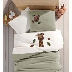 Bebe Nevresim Takımı %100 Pamuklu Punch Nakışlı Zuzu