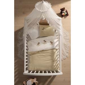 Bebe Nevresim Takımı %100 Pamuklu Punch Nakışlı Lambi