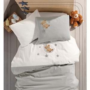 Bebe Nevresim Takımı %100 Pamuklu Punch Nakışlı Pogi