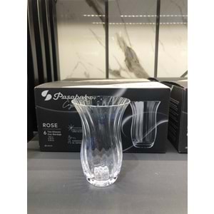 Paşabahçe Özel Yapım El İmalatı Crystallin Rose 6 lı Çay Bardağı