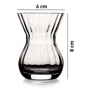 Paşabahçe Özel Yapım El İmalatı Crystallin Balsam 6 lı Çay Bardağı