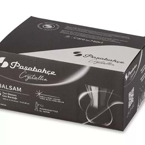 Paşabahçe Özel Yapım El İmalatı Crystallin Balsam 6 lı Çay Bardağı