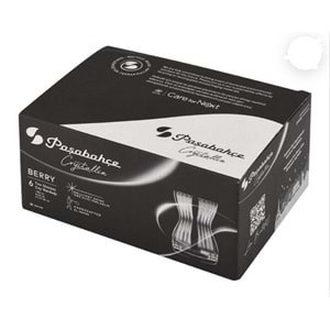 Paşabahçe Özel Yapım El İmalatı Crystallin Berry 6 lı Çay Bardağı