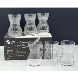 Paşabahçe Özel Yapım El İmalatı Crystallin Berry 6 lı Çay Bardağı