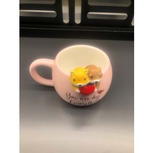 3D Hayvan Figürlü Özel Tasarım Kupa -4-460ml