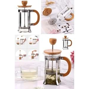 Bambu Kapaklı French Press 350 ml