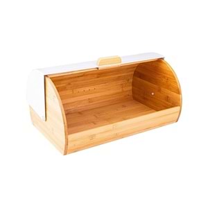 Bambu Line Ekmek Kutusu Beyaz Kapaklı