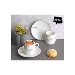 Atatürk İmzalı -Porselen 2'li Kahve Fincan Seti