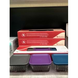 Frezya Renkli Kapaklı 6'lı Cam Kase