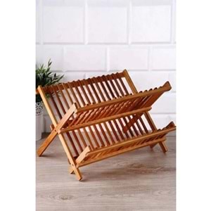 Bambu Katlanır Bulaşıklık - Tabaklık 47x32 cm