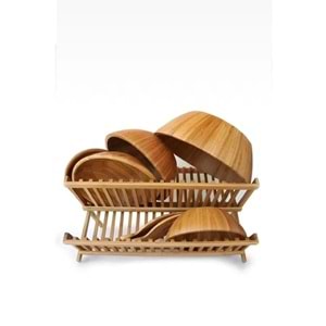 Bambu Katlanır Bulaşıklık - Tabaklık 47x32 cm
