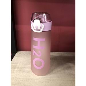 H2O Polikarbon Pipetli Matara 750 ml Pembe