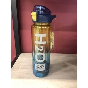 H2O Polikarbon Pipetli Matara 1000 ml Lacivert