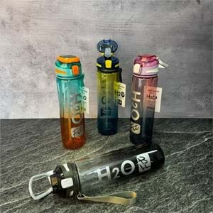H2O Polikarbon Pipetli Matara 1000 ml Lacivert