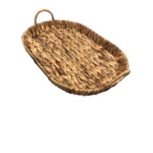 Hasır El Yapımı 30x43 cm Tepsi Oval