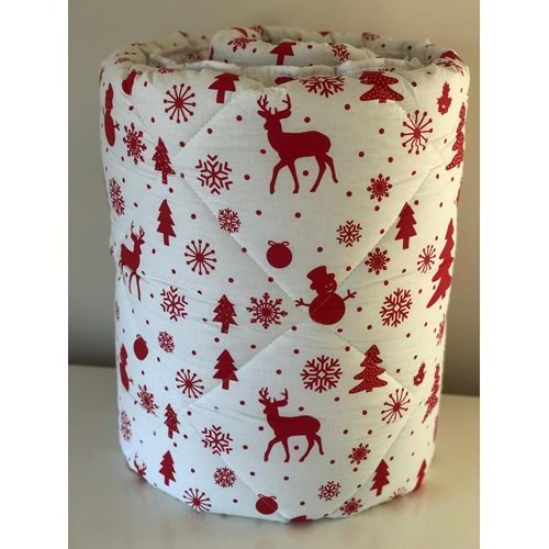 Yılbaşı Temalı Yorgan Çİft Kişilik %100 Pamuklu Kumaş