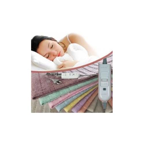 Elektrikli Isıtıcı Battaniye 120x155 cm -Pembe (Tek ve Çift Kişilik Yatağa Uygun)