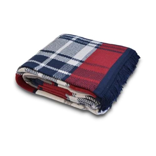 Sobrier Yılbaşı Temalı Çift Taraflı Çift Kişilik Battaniye 180x220 cm
